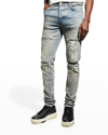 Amiri Men's Thrasher Plus Skinny Jeans In Clay Indigo