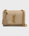 SAINT LAURENT SUNSET SMALL YSL CROSSBODY BAG IN SUEDE
