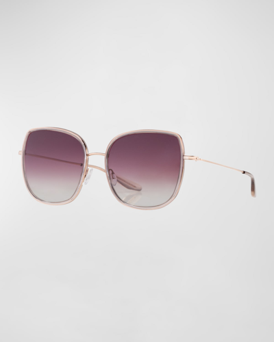 Barton Perreira Vega Acetate & Titanium Butterfly Sunglasses