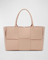 Bottega Veneta Arco Medium Intrecciato Napa Tote Bag In Lotus-gold