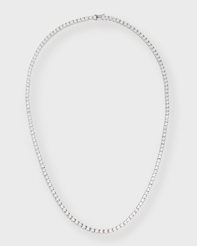 Tai Cubic Zirconia Tennis Necklace In Silver