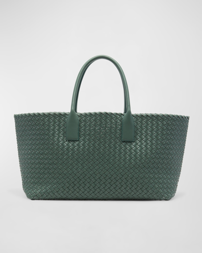 Bottega Veneta Medium Cabat Bag In Aloe-gold