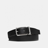 Coach Outlet Harness Buckle Cut To Size Reversible Belt, 30 Mm In Black
