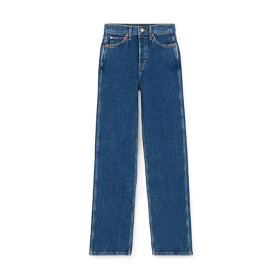 Re/done '90s High-rise Loose Jeans In Western Rinse