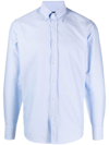 Deperlu Slim-cut Poplin Shirt In Clear Blue