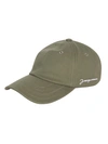 Jacquemus La Casquette Cotton Hat In Green