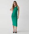 Michael Stars Wren Ribbed Midi Dress In Beetle
