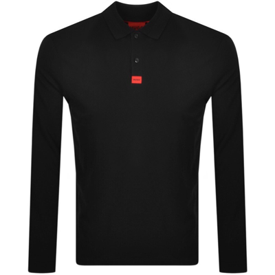 Hugo Deresolo 222 Long Sleeve Polo T Shirt Black
