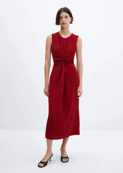 strapless open back dress Printed midi dress