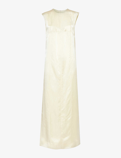 Camilla And Marc Womens Acid Myah Side-split Satin Maxi Dress