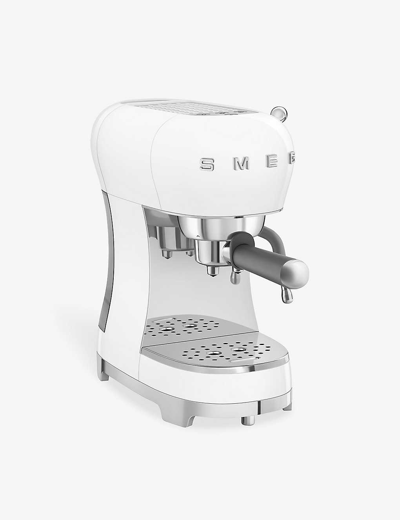 Smeg White Stainless-steel Espresso Machine With Steam Wand