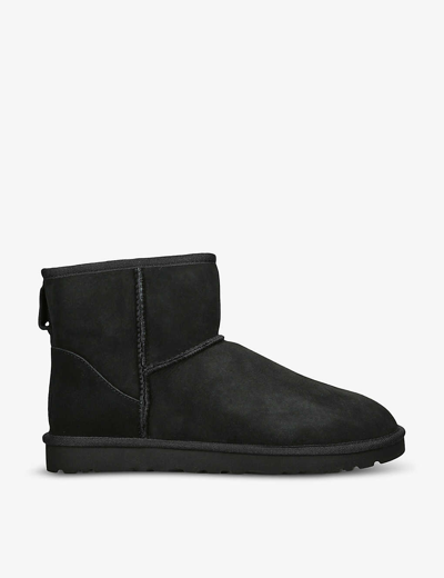 UGG MENS BLACK CLASSIC MINI SHEEPSKIN BOOTS EUR 46 / 12 UK