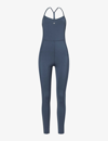 ANINE BING ANINE BING WOMENS NAVY VAL SLIM-FIT STRETCH-WOVEN JUMPSUIT