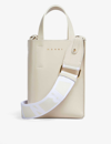 Marni Womens Seashell Museo Leather Tote Bag In Seashell
