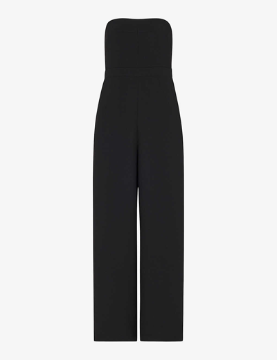 Whistles Womens Black Brianna Strapless Woven Jumpsuit