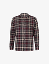 PAIGE EVERETT CHECKED COTTON-BLEND SHIRT