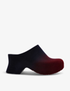 Loewe Terra Wedge Clogs 90 In Wine Comb