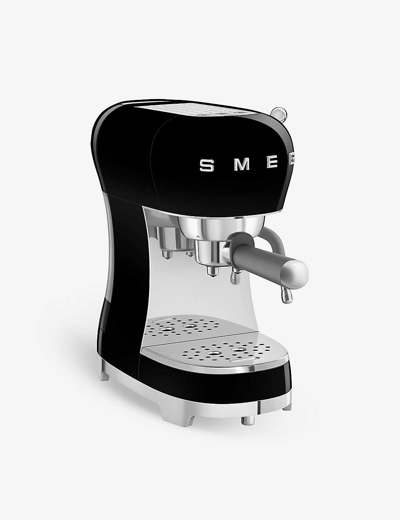 Smeg Black Stainless-steel Espresso Machine With Steam Wand
