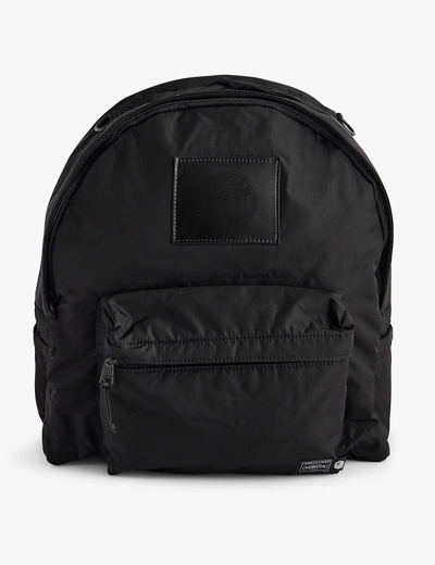 A Bathing Ape Black X Porter Logo-patch Woven Backpack
