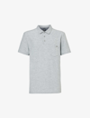 Vuori Mens Light Grey Ace Brand-plaque Recycled-polyester-blend Polo Shirt