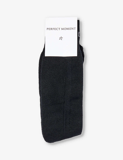 Perfect Moment Womens Black Bloko Knee-length Stretch-wool-blend Socks