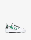 ADIDAS ORIGINALS ADI2000 BRAND-STRIPE LEATHER AND CANVAS LOW-TOP TRAINERS