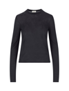 Saint Laurent Wool And Silk Cashmere Sweater In Black