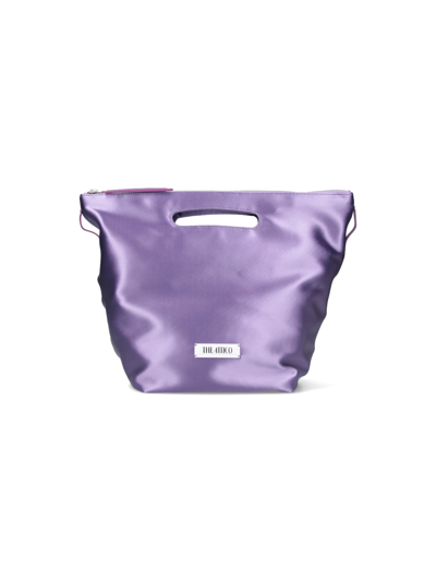 Attico 'via Dei Giardini 30' Tote Bag In Purple