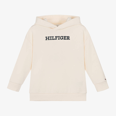 Tommy Hilfiger Babies' Ivory Cotton Jersey Hoodie