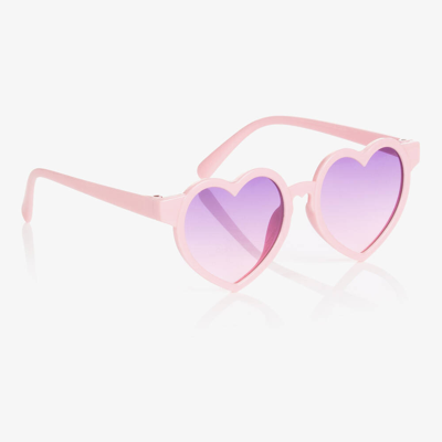 Stella Cove Kids' Girls Pink Heart Sunglasses