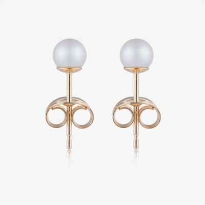 Raw Pearls Kids' Girls 9ct Gold & Pearl Earrings
