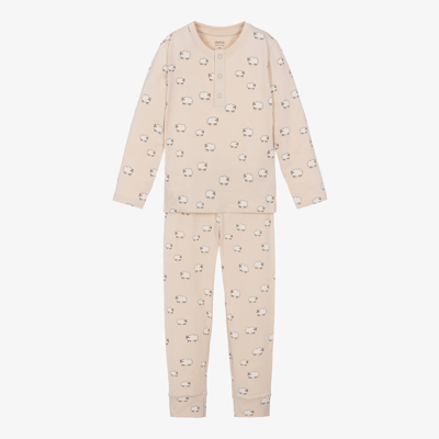 Liewood Babies' Beige Cotton Sheep Pyjamas