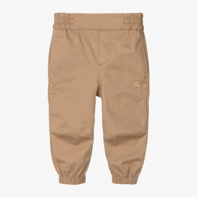 Burberry Baby Boys Beige Cotton Ekd Trousers