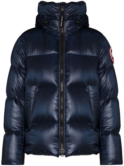 Canada Goose Crofton Puffer Down Jacket In Blue