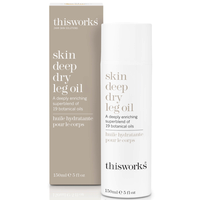 This Works Skin Deep Dry Leg Oil 150ml In White