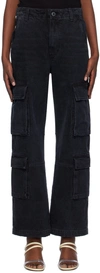 Citizens Of Humanity Delena Cotton-blend Cargo Pants In Black