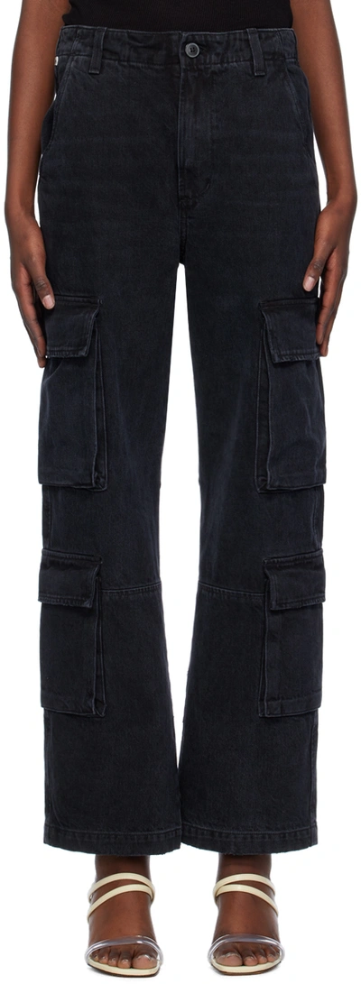 Citizens Of Humanity Delena Cotton-blend Cargo Pants In Black