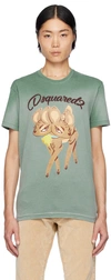 DSQUARED2 GREEN COOL FIT T-SHIRT