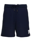 THOM BROWNE MID THIGH SUMMER SHORTS IN TEXTURED CHECK