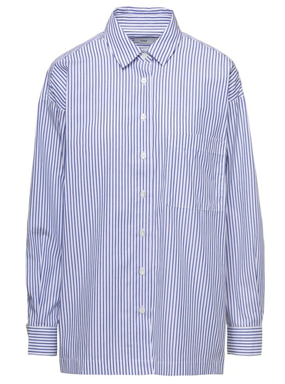 Closed Striped Organic Cotton Shirt In Blue