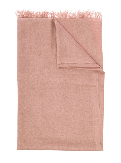 Faliero Sarti Dianetta Cashmere And Silk Antique Pink Scarf  Man