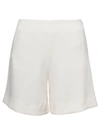 MVP WARDROBE KENNET' WHITE SHORTS WITH INVISIBLE ZIP