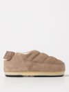 Moon Boot Evolution Suede Slippers In Brown