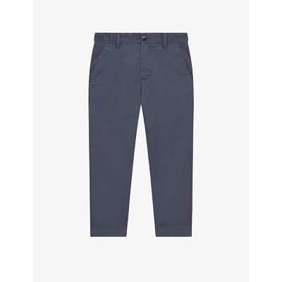 Reiss Boys Bright Airforce Kids Pitch Straight-leg Slim-fit Stretch-cotton Chinos 3-14 Years