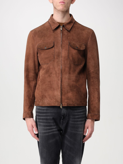 Salvatore Santoro Suede Jacket In Leather