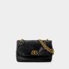Balenciaga Monaco Hobo Bag S In Black