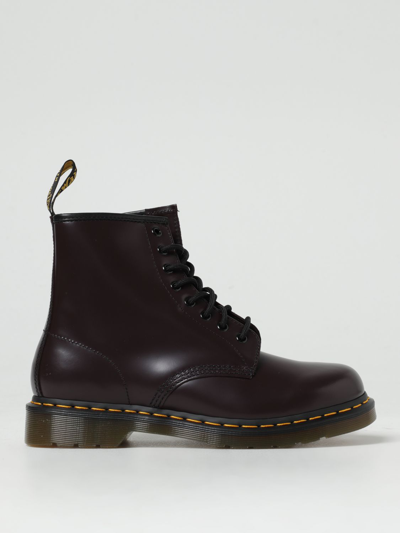 Dr. Martens Boots  Men In Burgundy