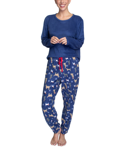 HANES WOMEN'S ANIMAL-PRINT 2-PC. LOUNGE & PAJAMA SET