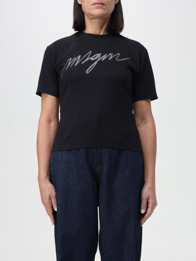 Msgm T-shirt  Damen Farbe Schwarz In Black