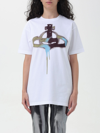 Vivienne Westwood Signature Orb Spray-print T-shirt In White